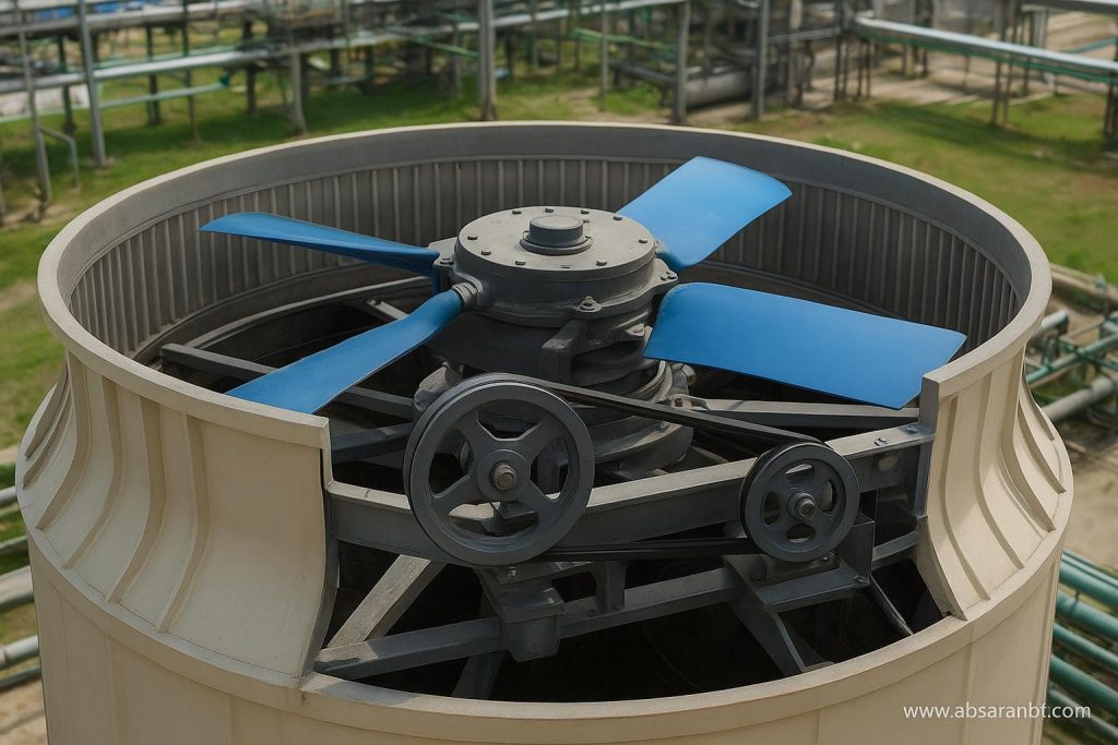 تأثیر طراحی فلنچ و فولی مناسب بر عملکرد پایدار برج خنک‌ کننده